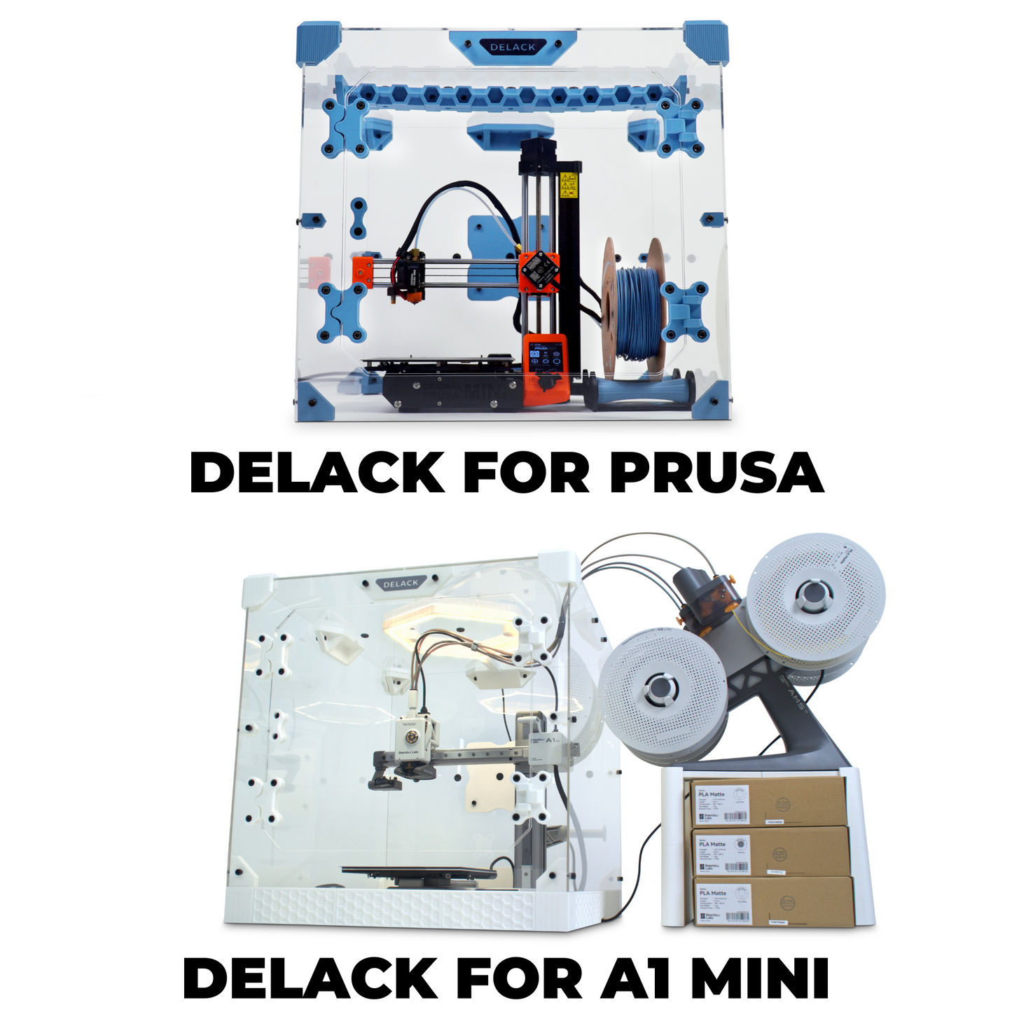 DELACK 3D Printer Enclosure Kit with LED Light