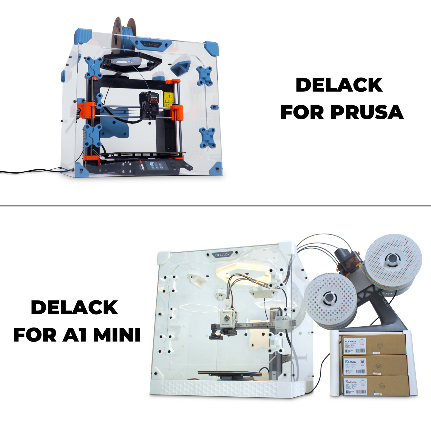 DELACK 3D Printer Enclosure Kit with LED Light