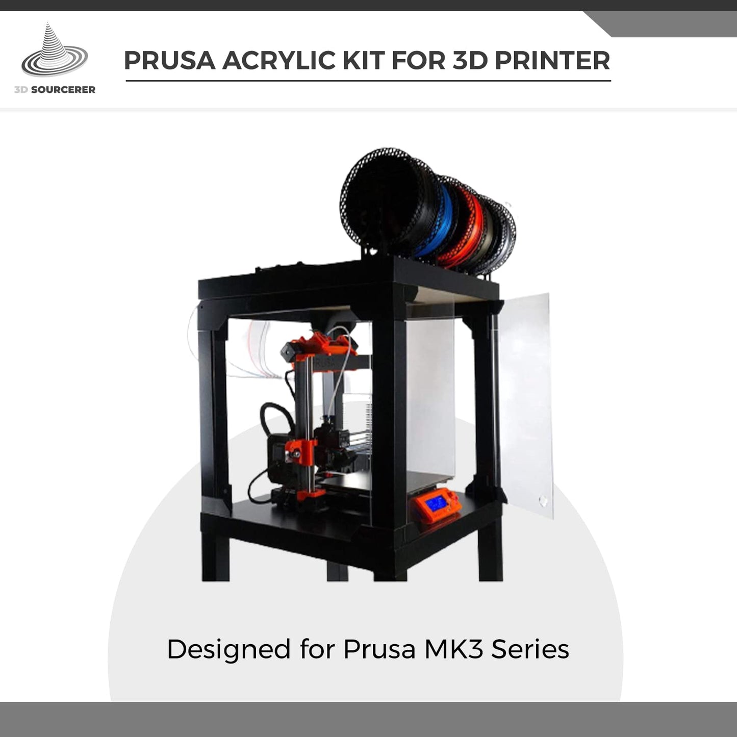 V2 Prusa IKEA Lack Plexiglass Enclosure Kit with Magnets