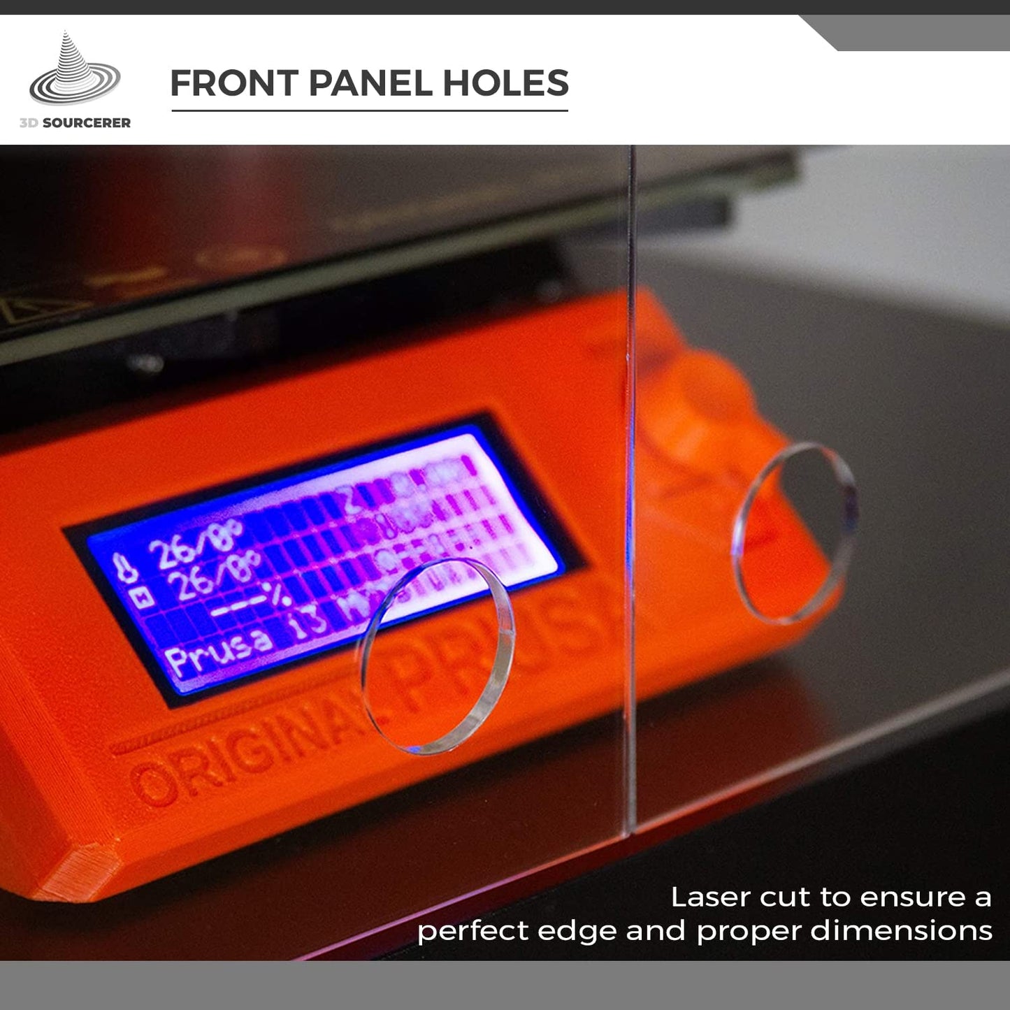 V2 Prusa IKEA Lack Plexiglass Enclosure Kit with Magnets